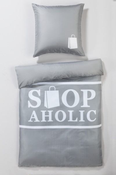 Bettwäsche SHOPAHOLIC in mehrfarbig aus Polyester
