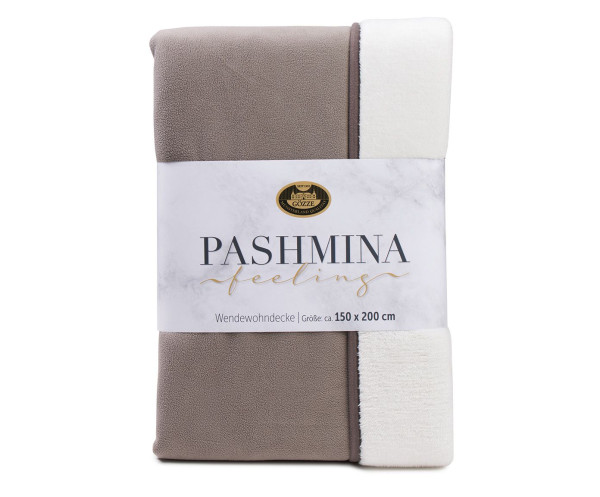 Decke PASHMINA stein