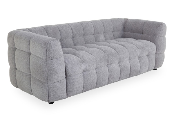 Sofa 3 Sitzer HARMONY in grau aus Polyester