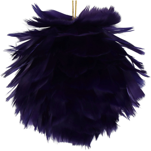 Dekohänger FEATHER BALL lila in lila aus Kunststoff