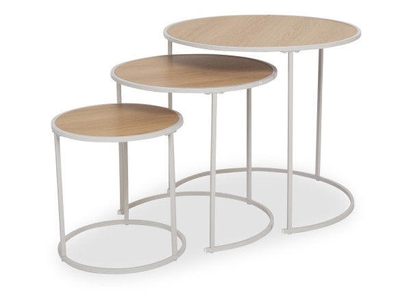 Beistelltisch-Set meins! SHANAHAN in braun aus Dekor