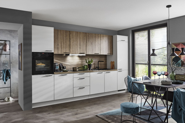 Einbauküche HABEMAT Star in weiß aus Dekor