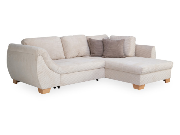 Polsterecke FILINA in beige aus Stoff
