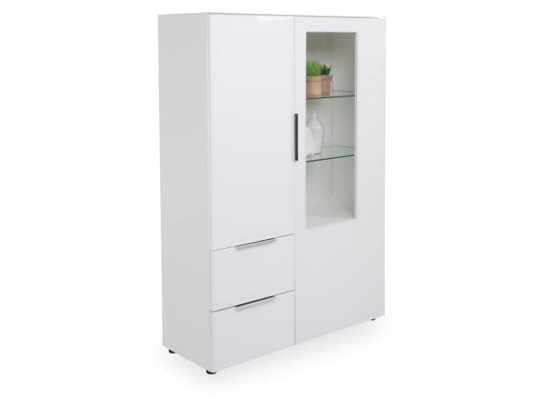 Highboard SYRINA in weiß aus Dekor