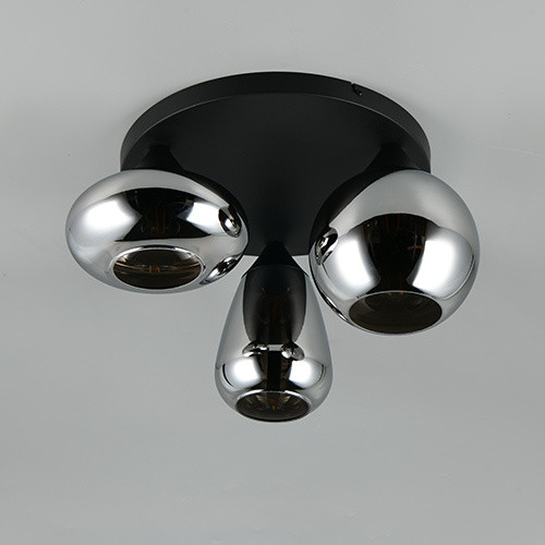 Deckenleuchte LUMINA in schwarz aus Materialmix
