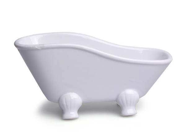 Soßenschale BATHTUB in weiß aus Porzellan