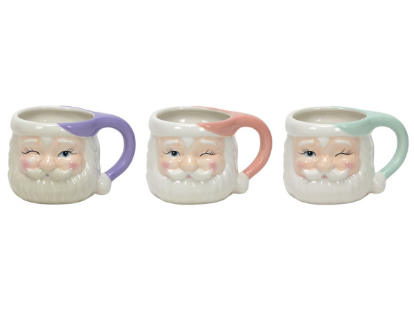 Kaffeebecher WEIHNACHTSMANN in mehrfarbig aus Keramik