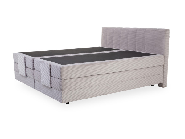 Boxspringbett LIVIN MILANO in grau aus Stoff