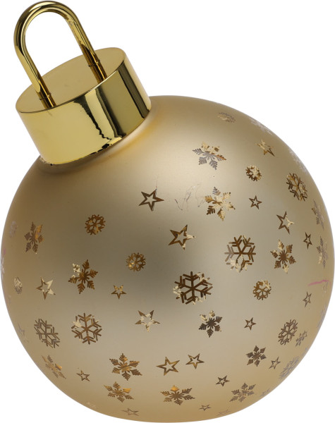 Dekoobjekt LED X-MAS BALL in goldfarben aus Glas