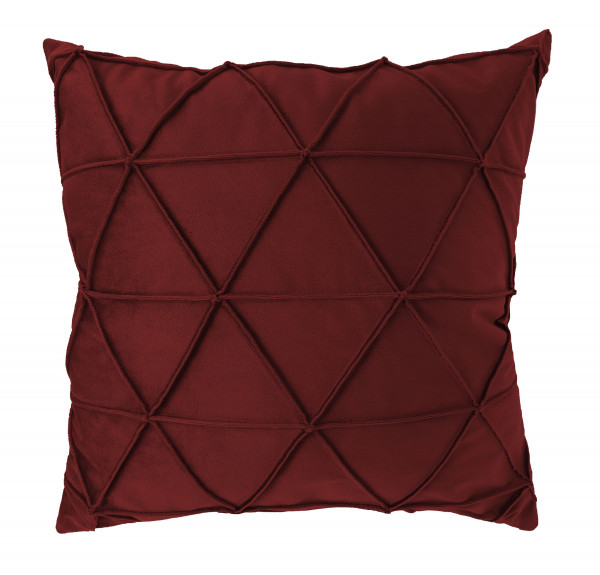 Kissen GLOSS bordeaux in bordeaux aus Polyester