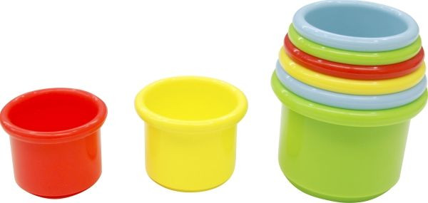 SPIELMAUS Stapelbecher aus Kunststoff