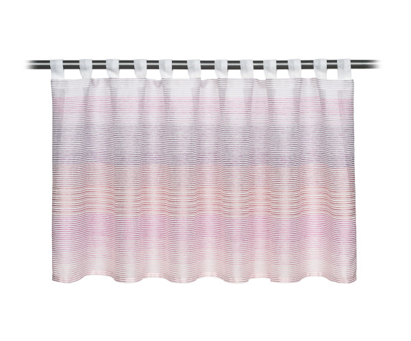 Kurzgardine ANGELINO altrosa in Altrosa aus Polyester