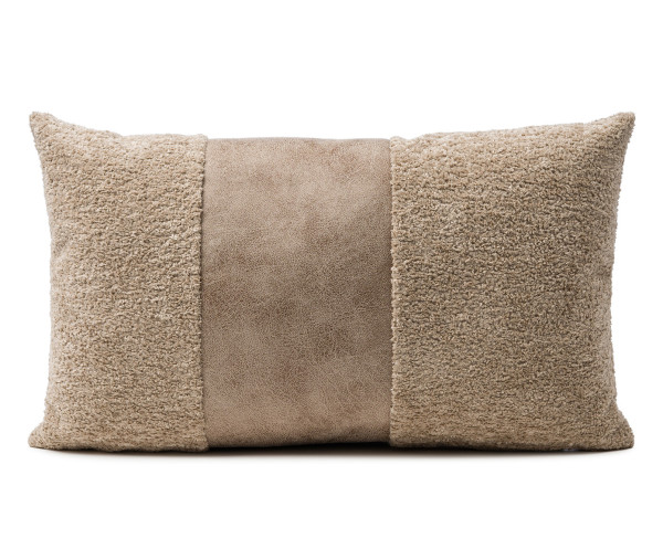 Kissen GLAMET taupe in taupe aus Polyester