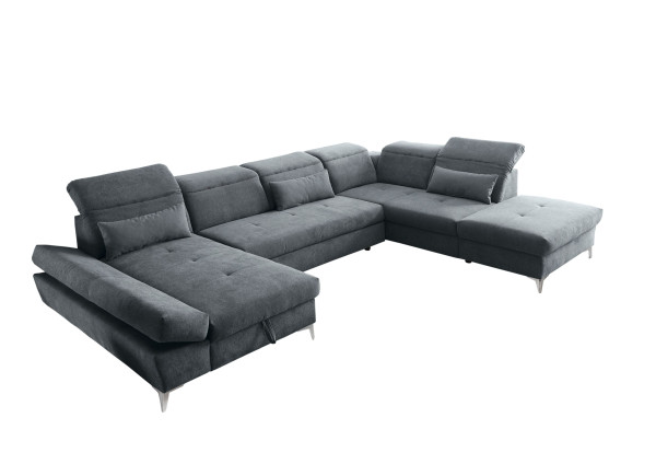 Polsterecke self COSIMA in anthrazit aus Stoff