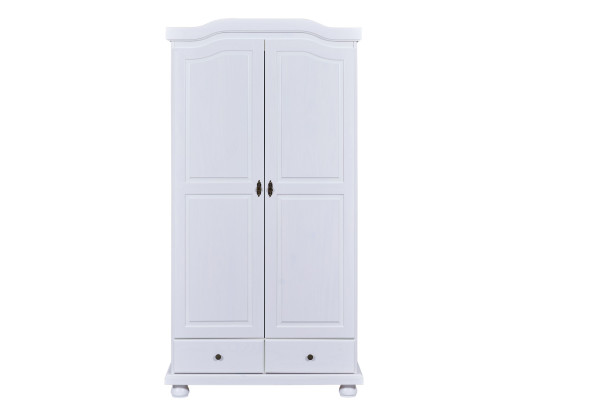 Kleiderschrank REUTTE in weiß aus Holz