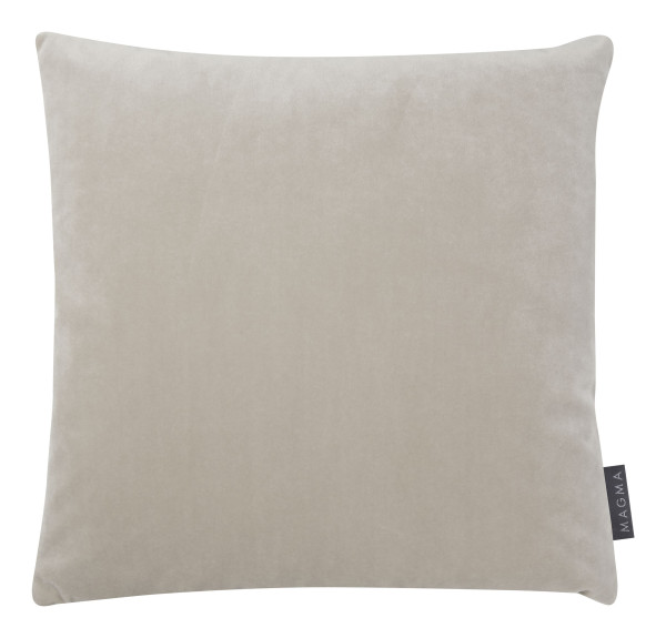 Kissen SAMT beige in beige aus Polyester