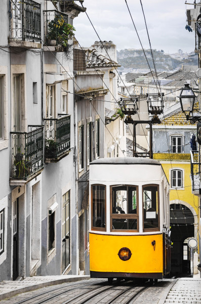 Glasbild YELLOW TRAM