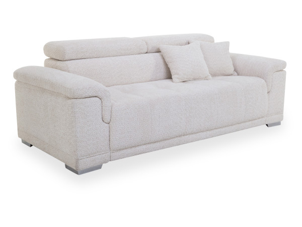 Sofa 3-Sitzer FONDI in beige aus Stoff