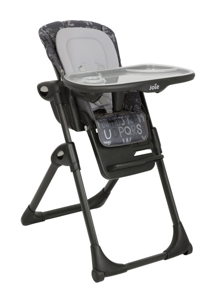 Hochstuhl MIMZY RECLINE in schwarz aus Kunststoff