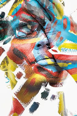 Bild COLORFUL HUMAN S in mehrfarbig aus MDF