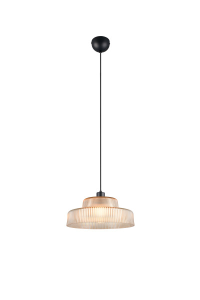 Pendelleuchte ABELLA in bernstein aus Glas