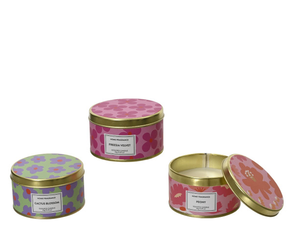 Duftkerze FLOWER in mehrfarbig aus Wachs