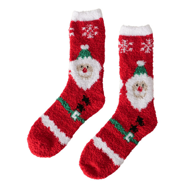 Socke CUDDLE in mehrfarbig aus Materialmix