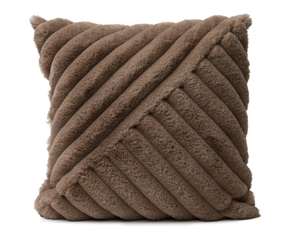 Kissen vito PATCHWORK 2 in taupe aus Polyester
