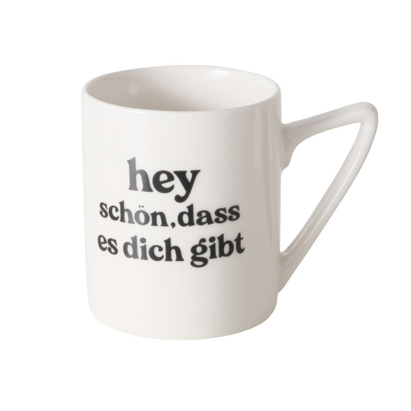 Kaffeebecher HEY in mehrfarbig aus Bone China
