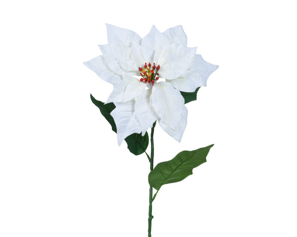 Kunstblume POINSETTIA weiß