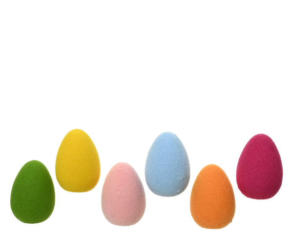 Dekoeier OSTERN in mehrfarbig aus Kunststoff
