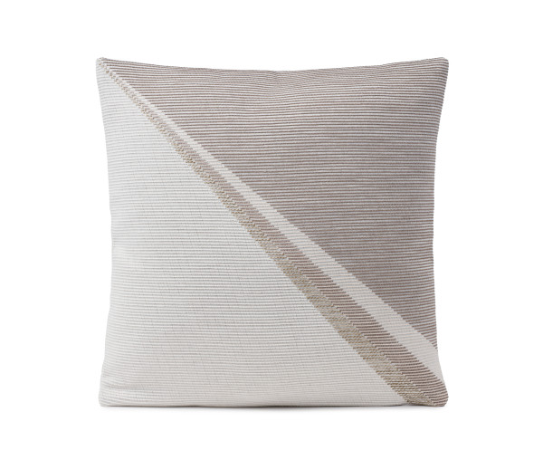 Kissenhülle CADEAU taupe in taupe aus Mischgewebe