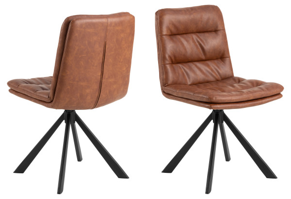 Polsterstuhl DEAN in braun