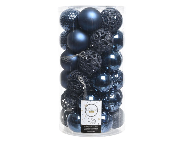 Weihnachtskugel-Set PLEX blau
