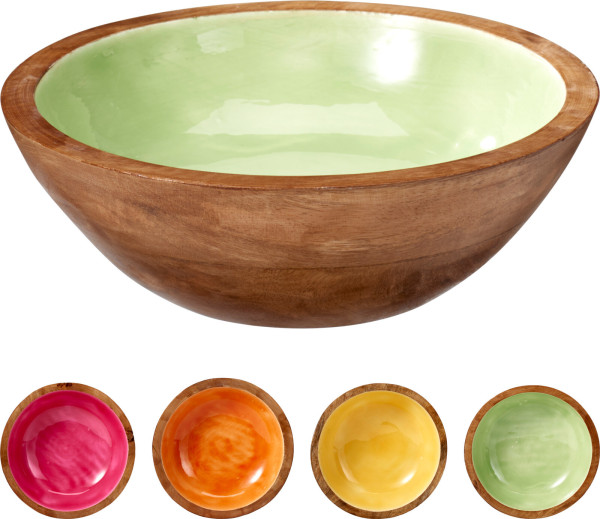 Dekoschale LIMA in mehrfarbig aus Holz