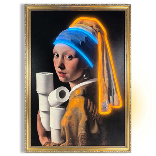 Bild PEARL TOILET GIRL in mehrfarbig aus Materialmix
