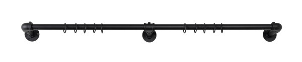 Teleskopgarnitur 22/25mm in schwarz aus Polyester