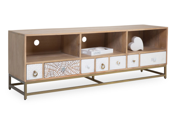 Lowboard SANSIBAR AMRUM in natur aus Mango