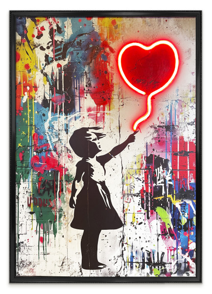 Bild STREETART BALLOON in mehrfarbig aus Materialmix