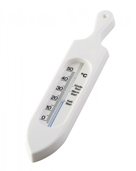 Badethermometer in weiß aus Kunststoff
