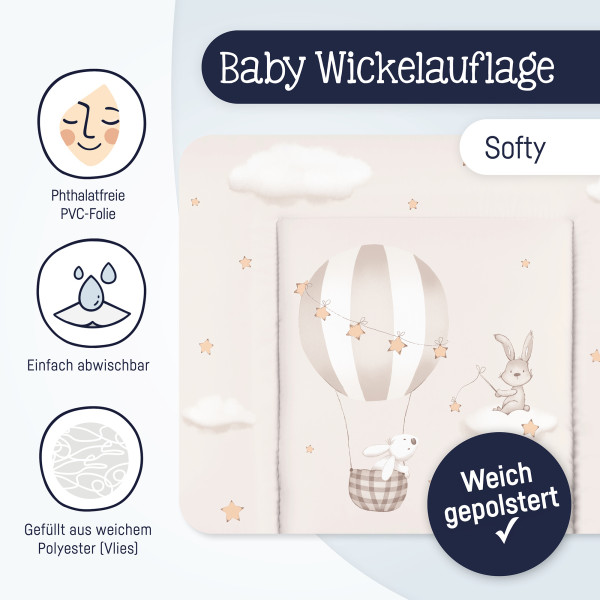 Wickelauflage ZÖLLNER Softy in mehrfarbig aus Polyester