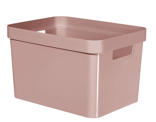 Box infinity RECYCLING 30L in rosa aus Polypropylen