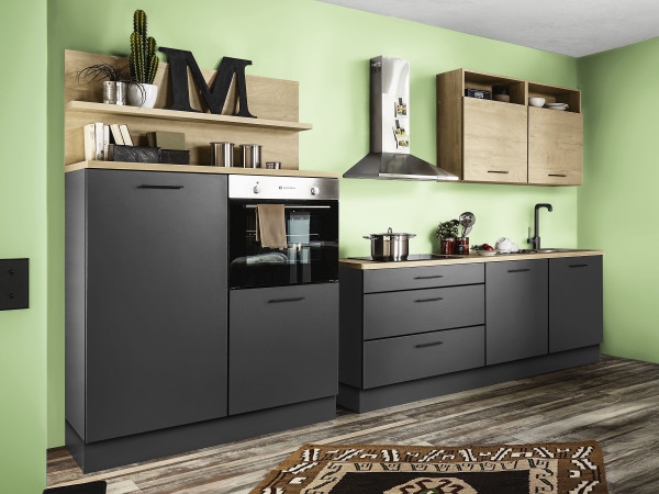Küchenblock NASHVILLE 2 in anthrazit aus Dekor