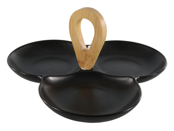 Servierschale BLACK in schwarz aus Keramik