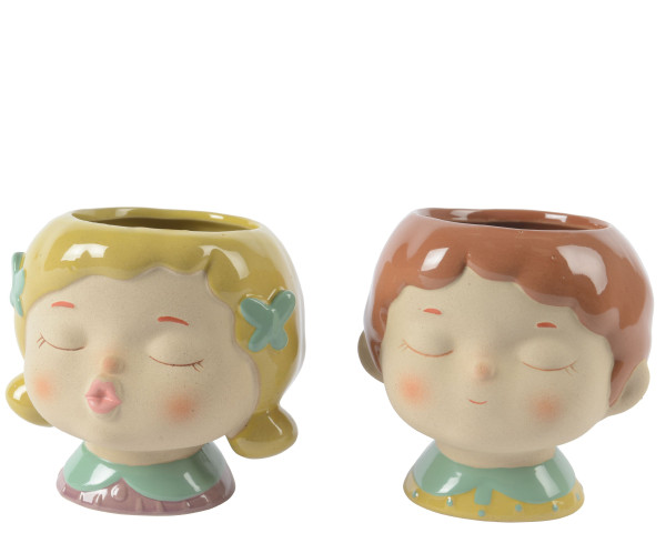 Pflanztopf MARTA in mehrfarbig aus Steinzeug