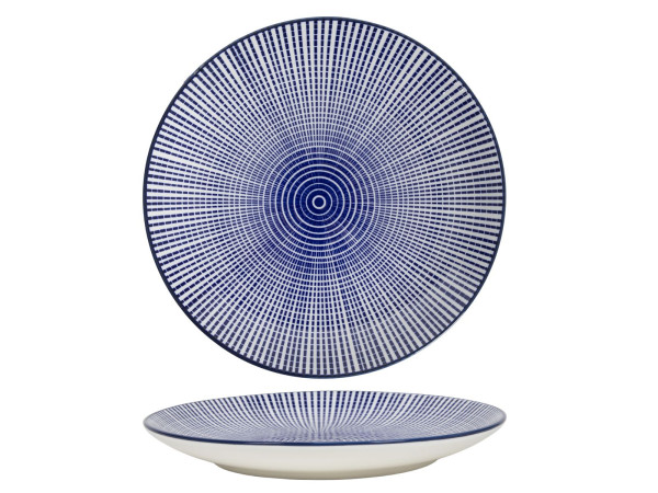 Dessertteller MALIA blau in blau aus Keramik