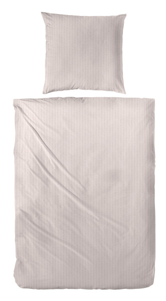 Bettwäsche SEERSUCKER creme in creme aus Baumwolle