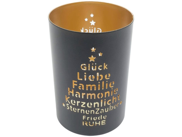 Windlicht MAGIC GLÜCK, LIEBE..