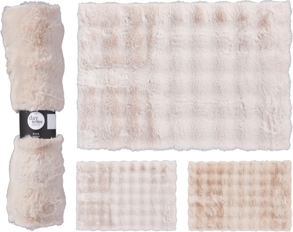 Teppich FLUFFY in mehrfarbig aus Polyester