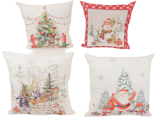 Kissen X-MAS in mehrfarbig aus Polyester